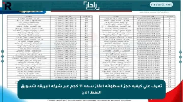 تعرف على كيفية حجز أسطوانة الغاز سعة 11 كجم عبر شركة البريقة لتسويق النفط الآن